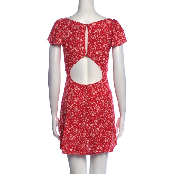 Reformation Floral Open Back Dress - Picture 3 of 7